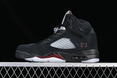 All categories Air Jordan Jordan series basketball shoes Air Jordan 5 A Ma Maniére x Air Jordan 5 "Black" AJ5 Joe 5 suede black FD1330-001